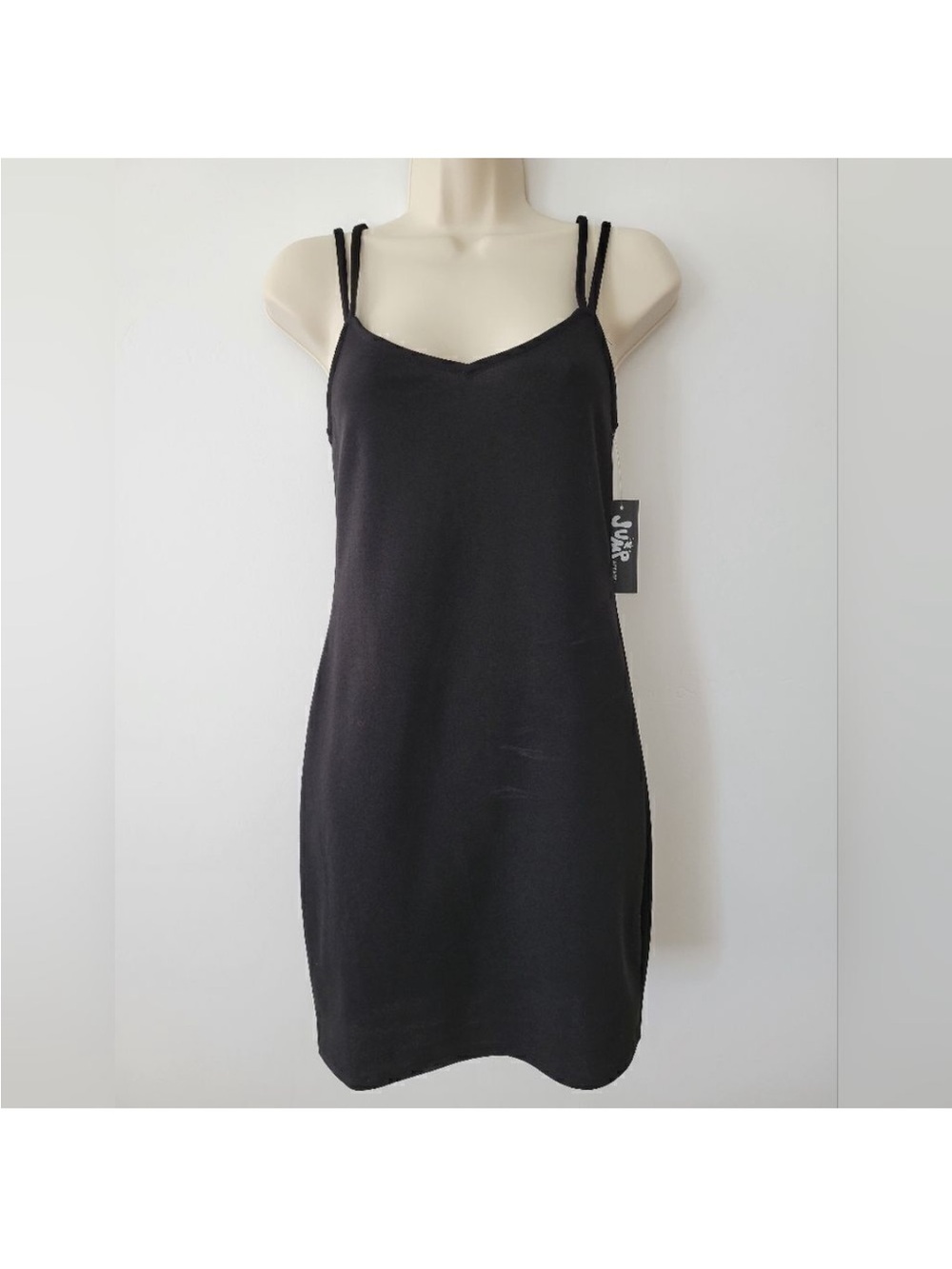 Jump Black Double-Strap Mini Dress